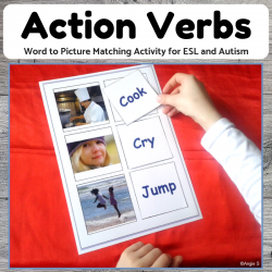 Action Words to Picture Matching Activity