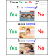 Action Verbs Yes No Questions with Real Pictures Prin and Go