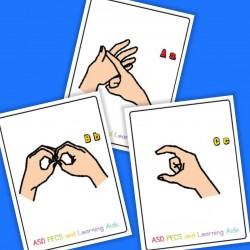 British Sign Language / Finger Spelling Flashcards (BSL UK)
