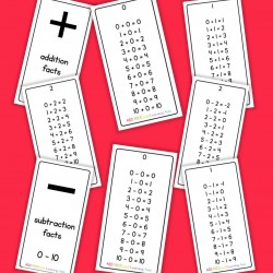 Math Facts Mini Cards (Addition and Subtraction)