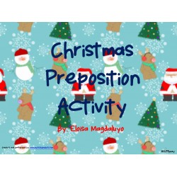 Christmas Preposition Activity